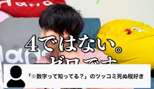 「※数字って知ってる？」のツッコミ死ぬ程好き【はなおでんがん】