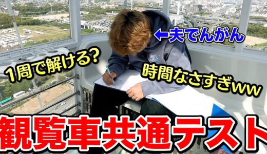 【観覧車共通テスト】うちの夫なら観覧車の18分だけで共通テスト数IA解けるよね？？